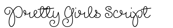 Pretty Girls Script font preview